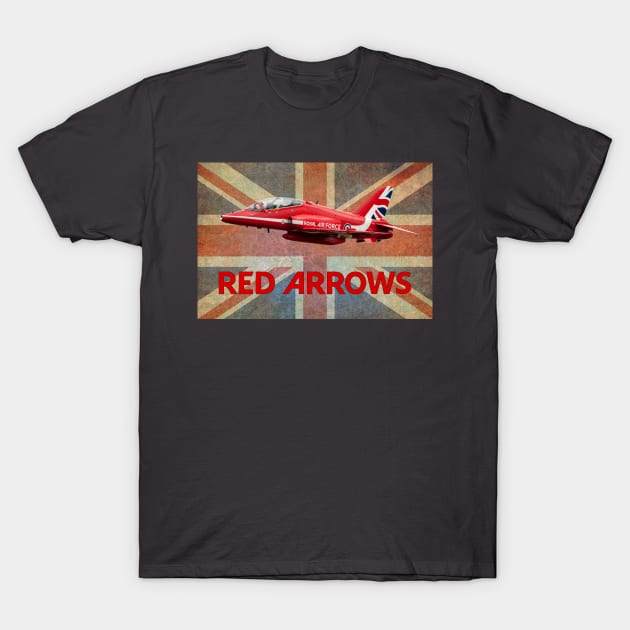 The Red Arrows and The Union Jack T-Shirt by SteveHClark